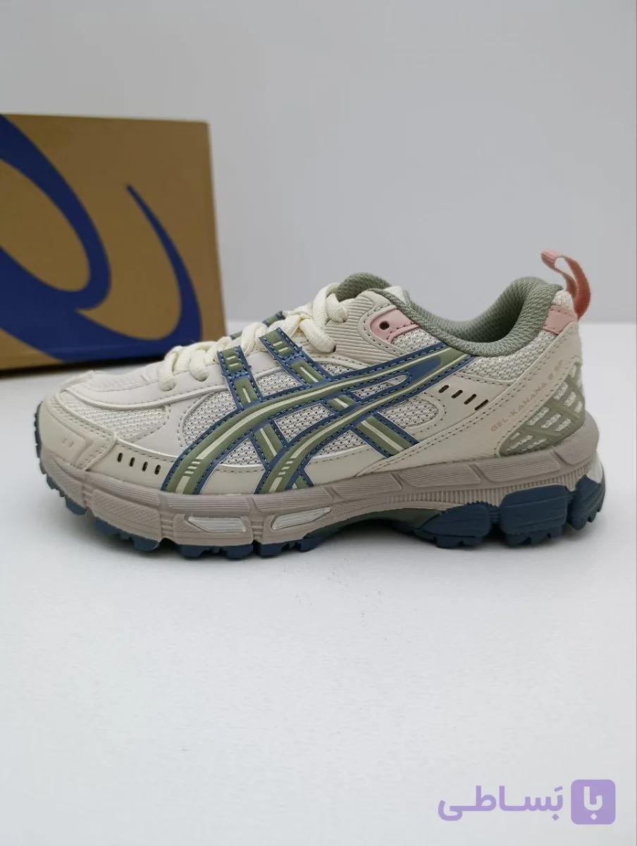 آسیکس ژل کاهانا۸ کرم سبزAsics Gel Kahana 8 Green Cream — تصویر 1