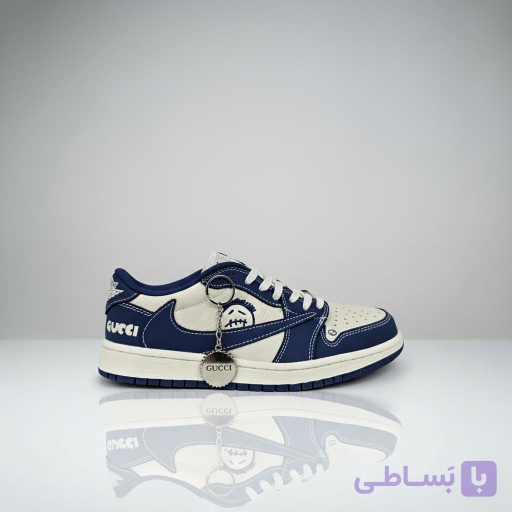 نایک جردن 1 لو ترویس اسکات گوچی ابیJordan 1 Low Travis Scott Gucci — تصویر 1