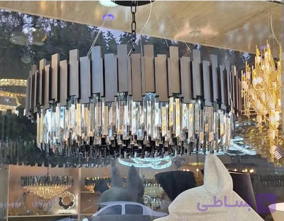 لوستر مدرن منظم پیانویی سایز 50