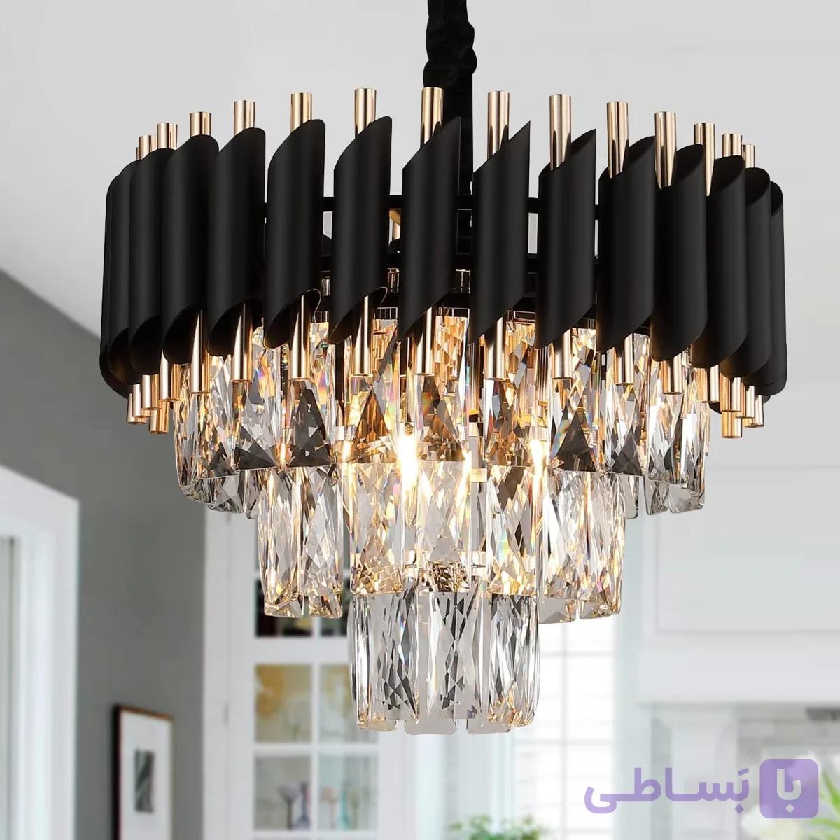 لوستر مدرن لوله ای مدل پیانویی سایز 35