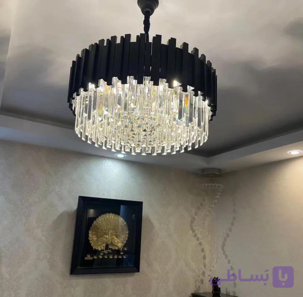 لوستر پیانویی سایز 45 ( 4 طبقه کریستال)
