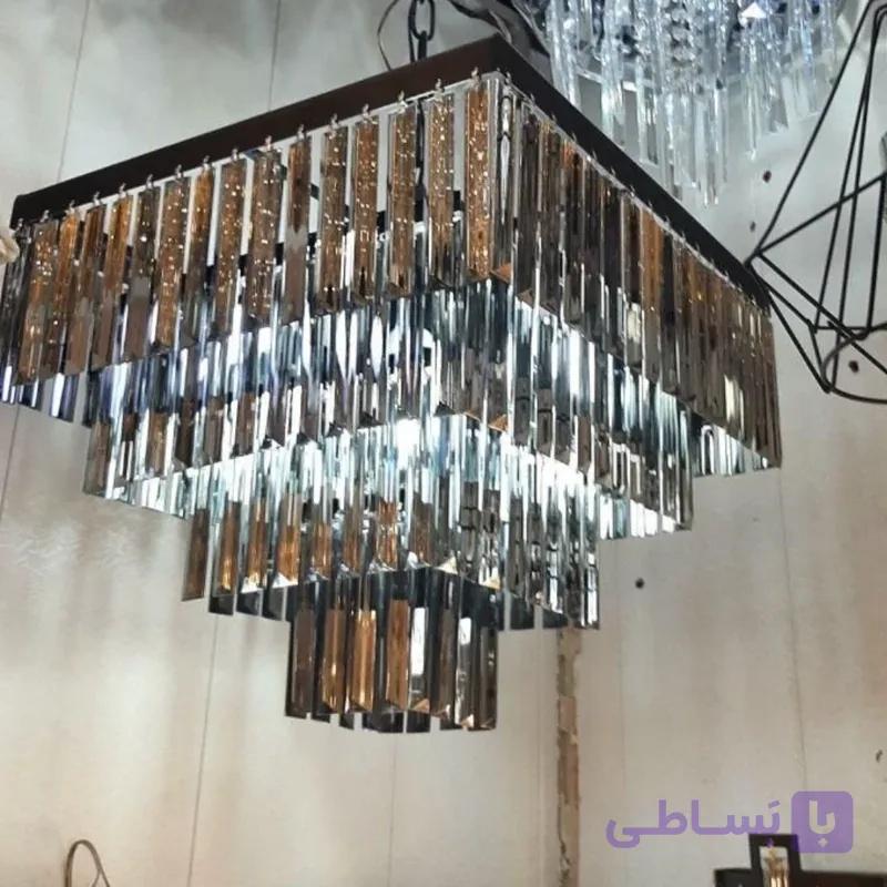 لوستر مدرن کریستالی مدل کاترین سایز 50