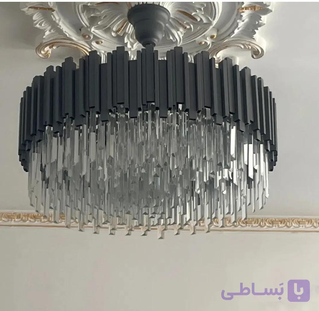 لوستر پیانویی مدل ( کریستال منظم ) سایز 60 پرحجم