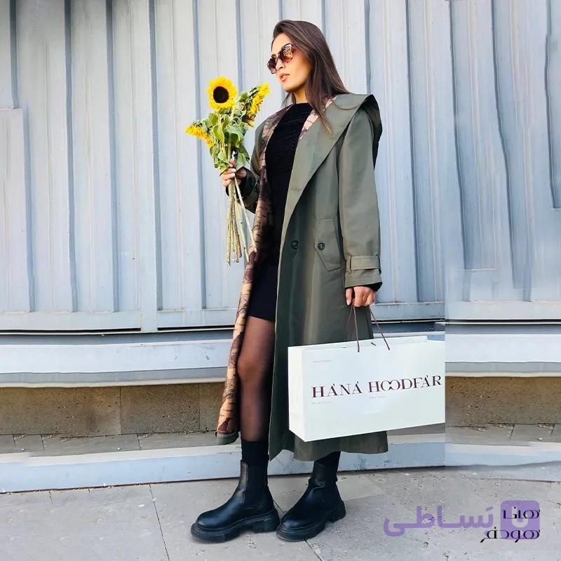 بارانی آیسان سبز شمعی – 168F — تصویر 1