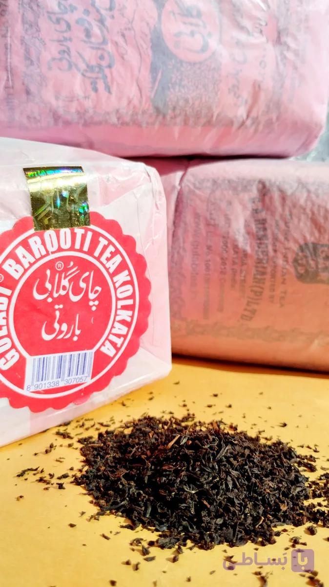 چای گلابی باروتی اصل محصول هند نیم کیلویی