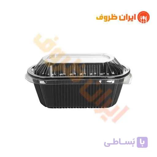 ظرف یکبار مصرف مشکی کد M800 مهرپارسا(بادرب) / کارتن 200 عددی — تصویر 1