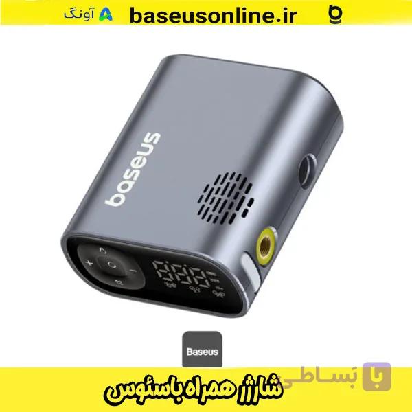 پمپ باد دستی و شارژی BIKE PUMP مشکی باسئوس — تصویر 1