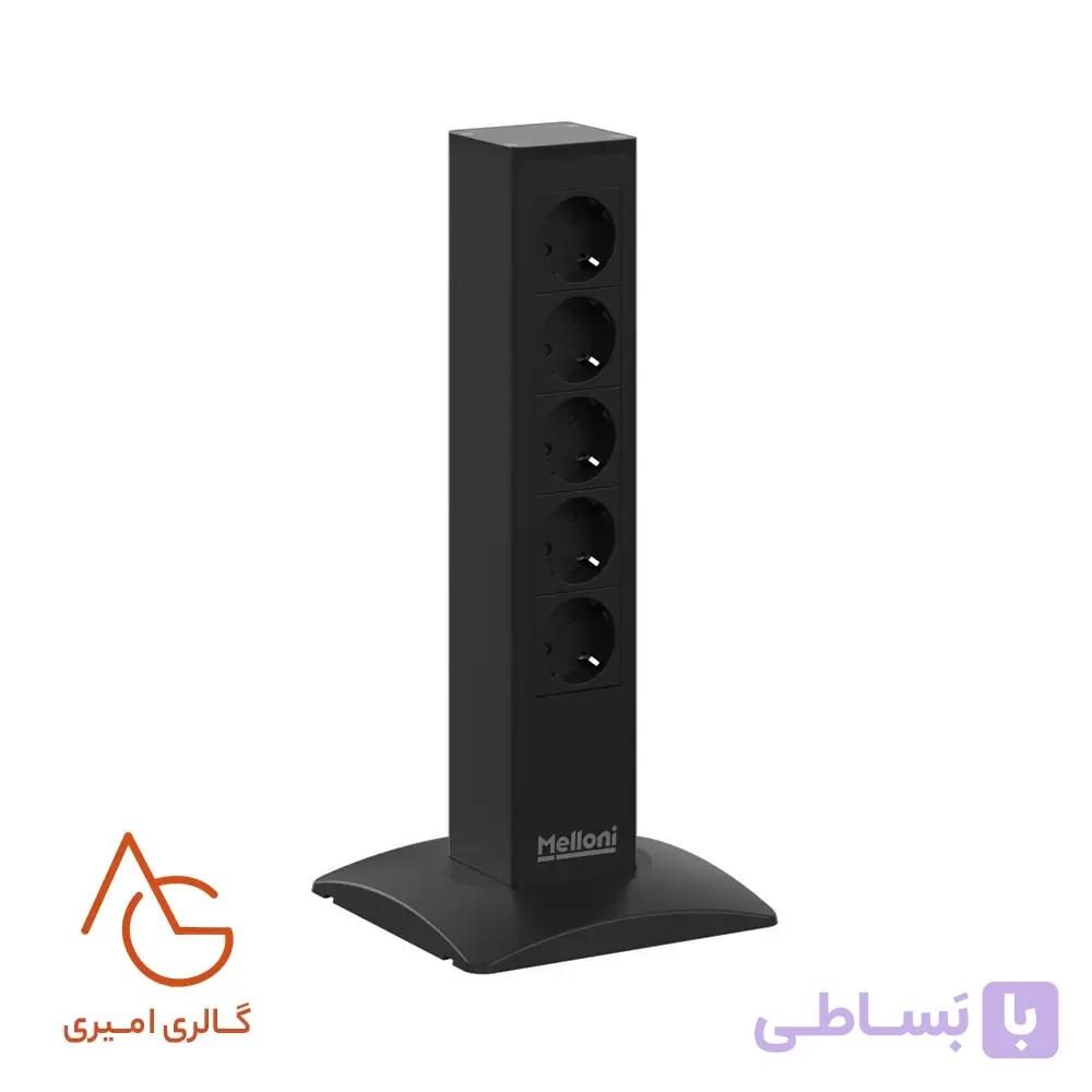 پریز COLONA روکار 4 سوکت برق (16A-2500W) 1 سوکت C و A ملونی کد 10180 — تصویر 1