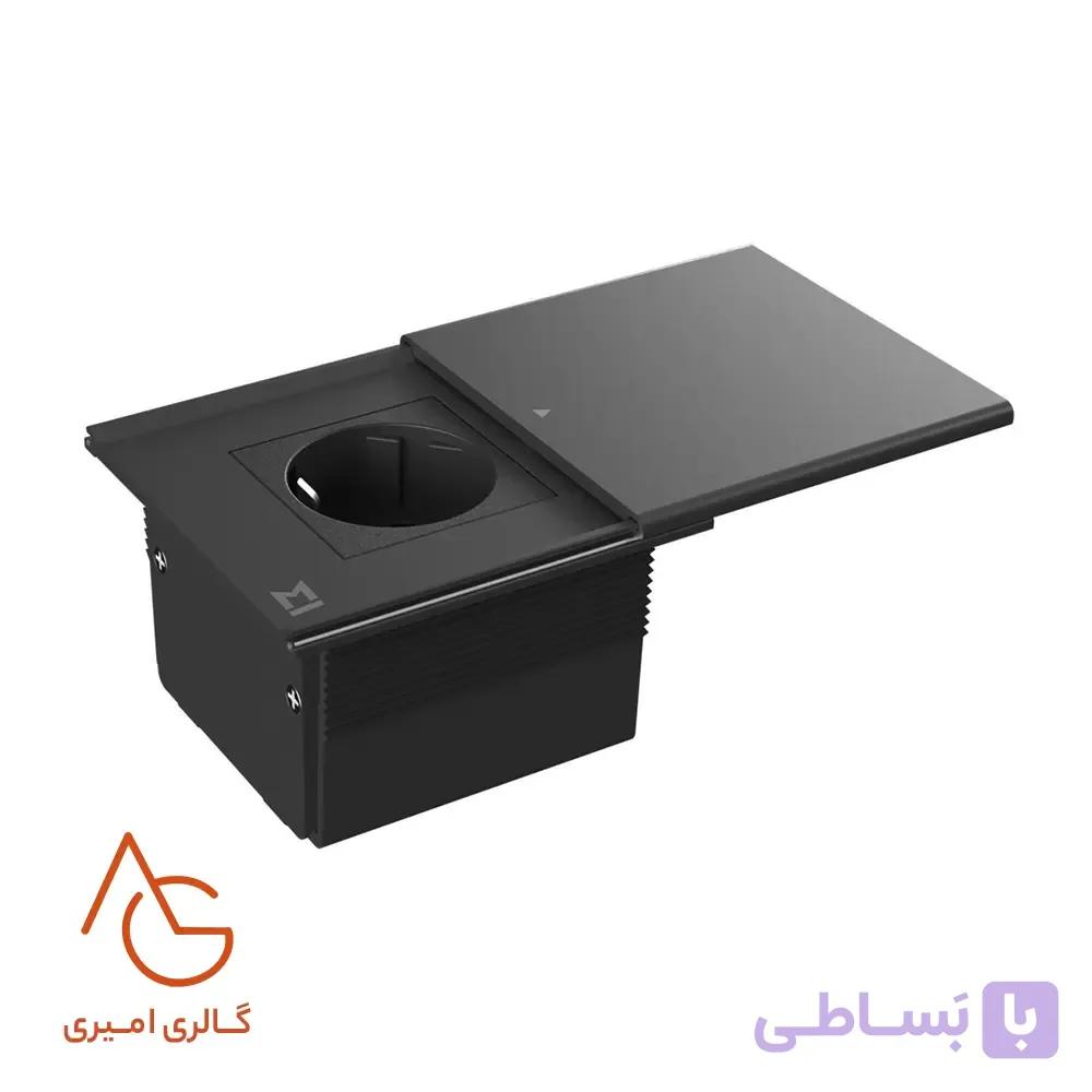 پریز ROMA توکار 1 سوکت برق (16A-2500W) رنگ Matte Black ملونی کد 10176 — تصویر 1