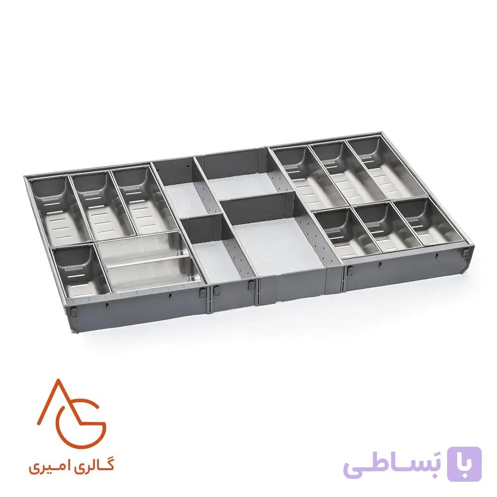 جای قاشق چنگال داخل کشو استیل