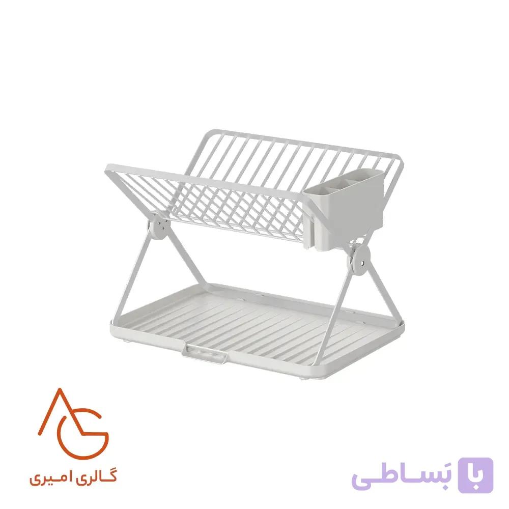 آبچکان Pia دو طبقه بدون سینی پرتابل فلز رنگ الکترواستاتیک ملونی کد 9300 — تصویر 1