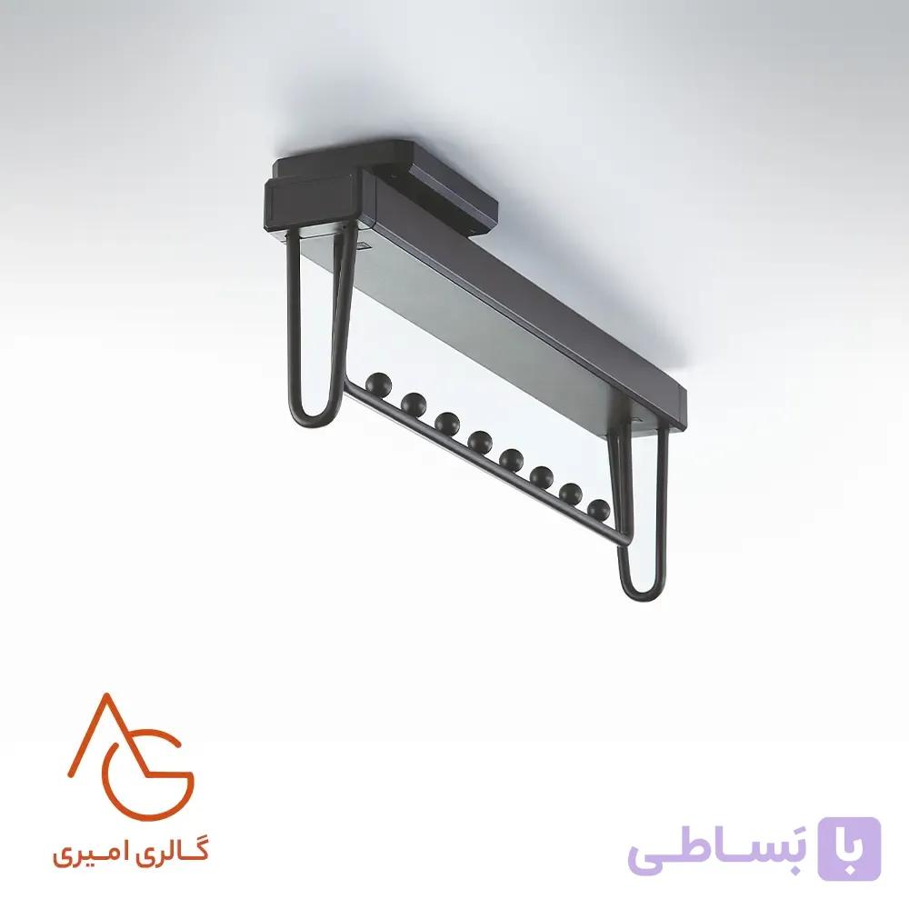 رگال سقفی ریلی داخل کمد لباس دارای ریل آرام بند کد 4307 ملونی — تصویر 1