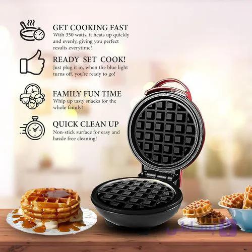 وافل ساز مدل مینی _ MINI MAKER WAFFLE (مشکی)
