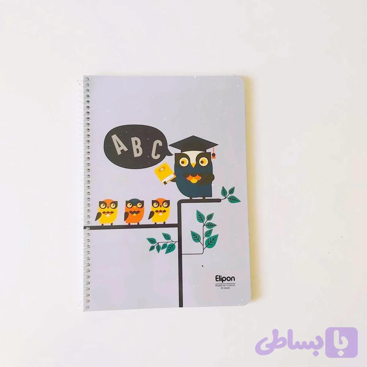 دفتر زبان 60 برگ سیمی الیپون کد 001 — تصویر 1