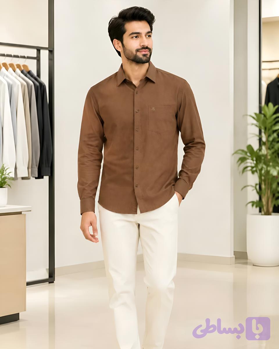 پیراهن مردانه آستین بلند (کد 17C80) — تصویر 1