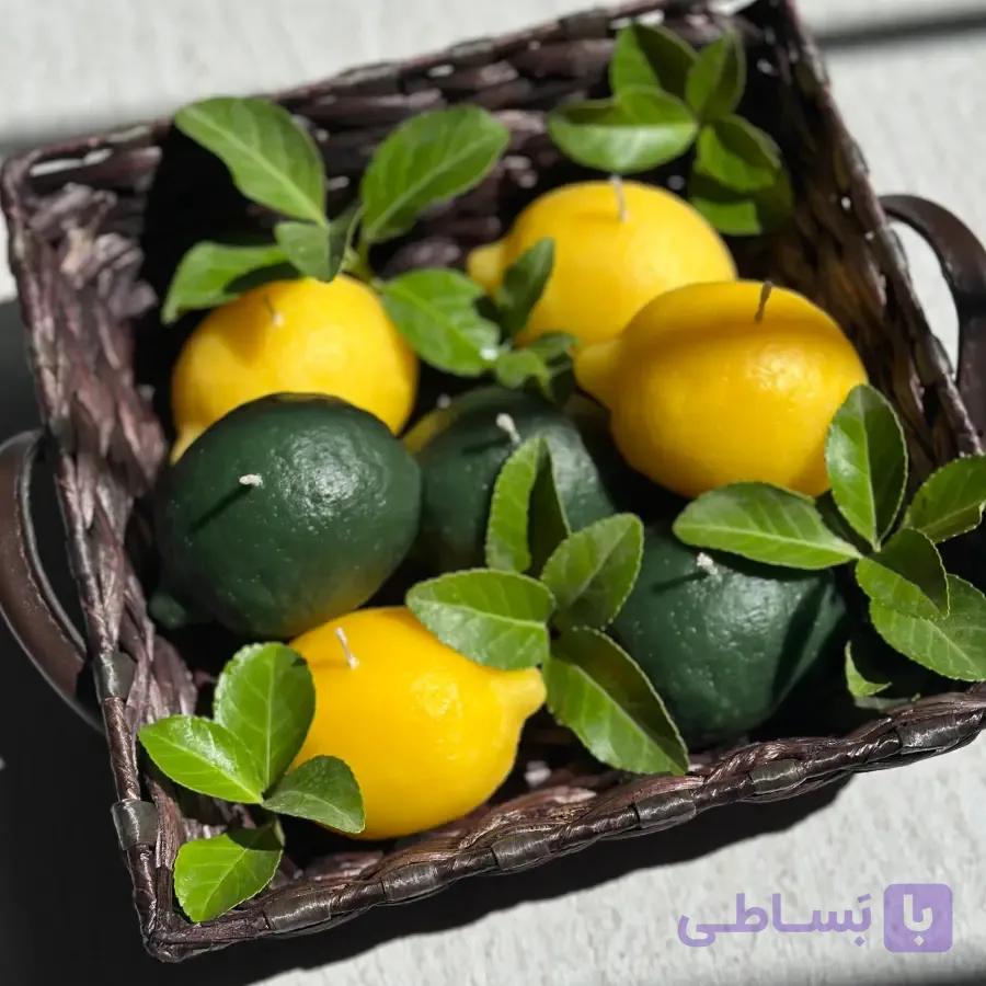 شمع لیمو سبز و زرد — تصویر 1