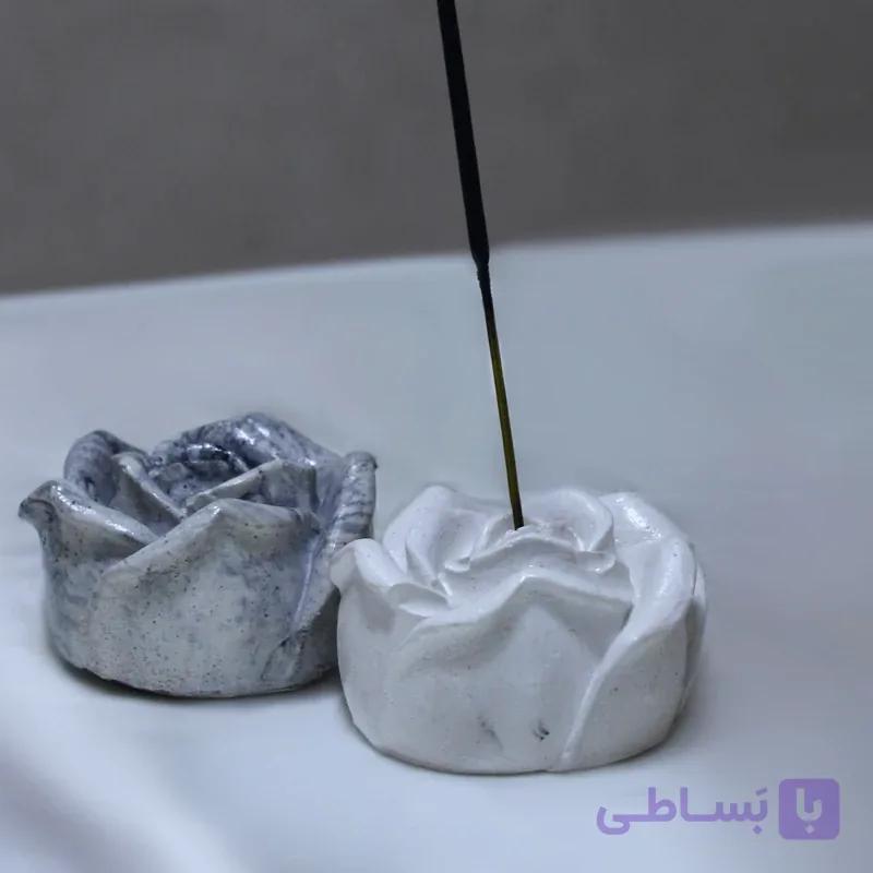 جا عودی گل رز مدل سنگ مصنوعی
