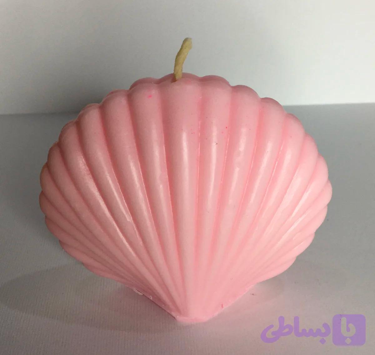 شمع فانتزی طرح صدف بدون رایحه دست ساز