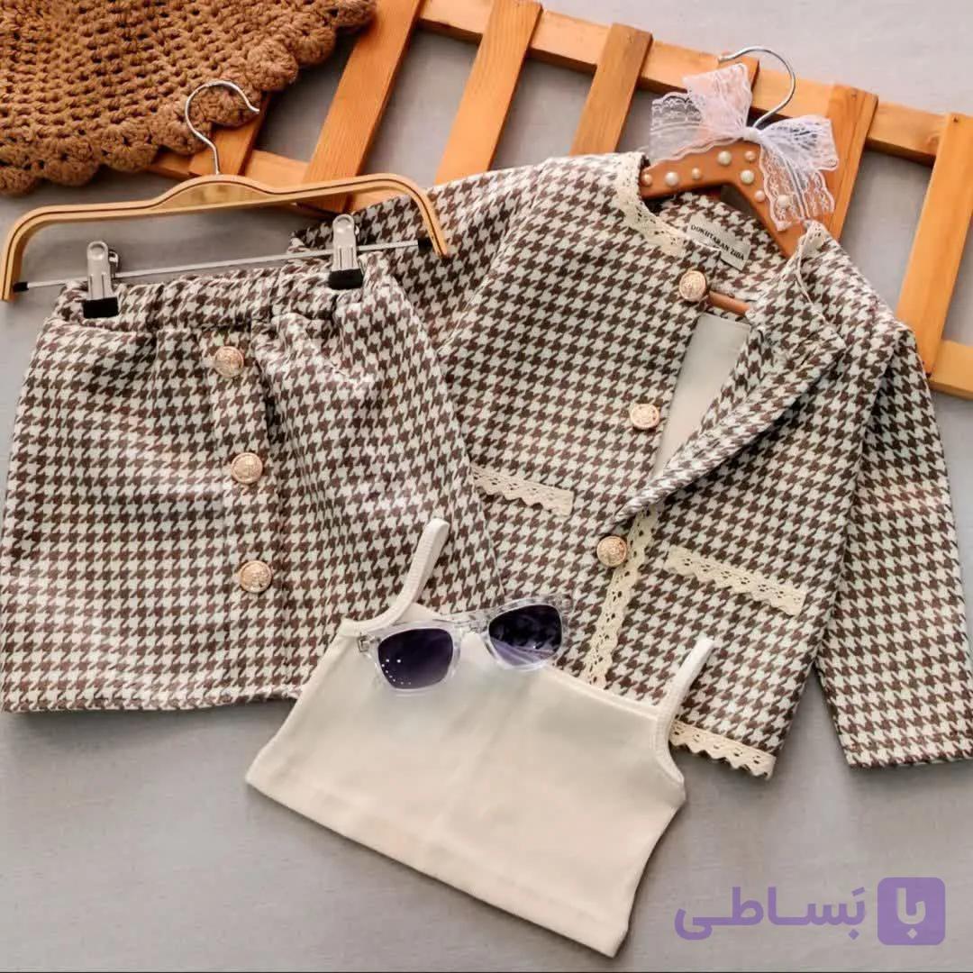 کت دامن و کراپ (۶تا۱۰سال) — تصویر 1