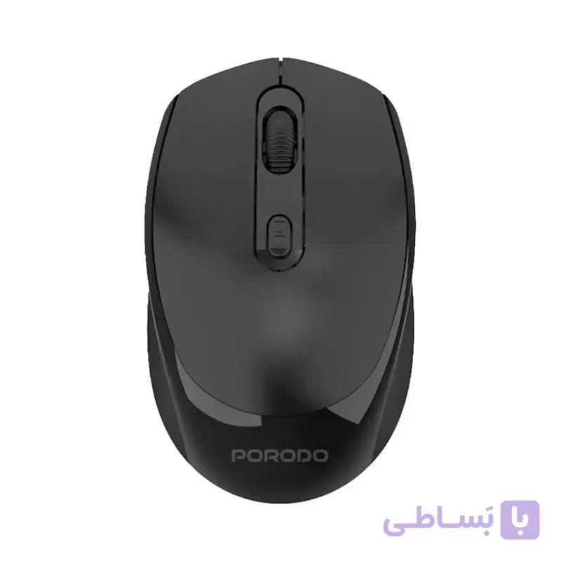 ماوس بی سیم پرودو مدل PORODO PDETK04BK — تصویر 1