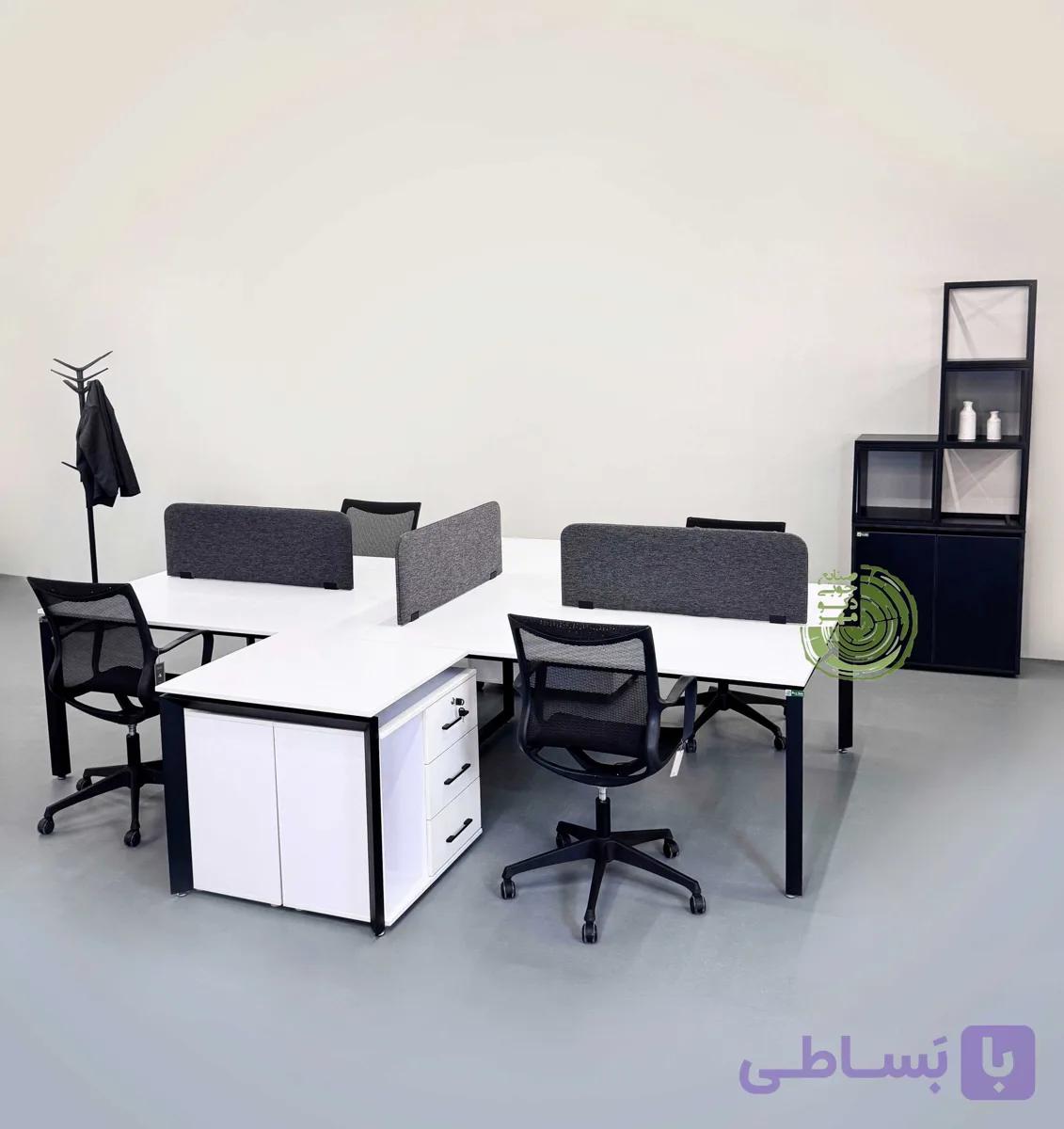 میز کارگروهی‌ دکومهر پایه فلزی کدWS45L — تصویر 1