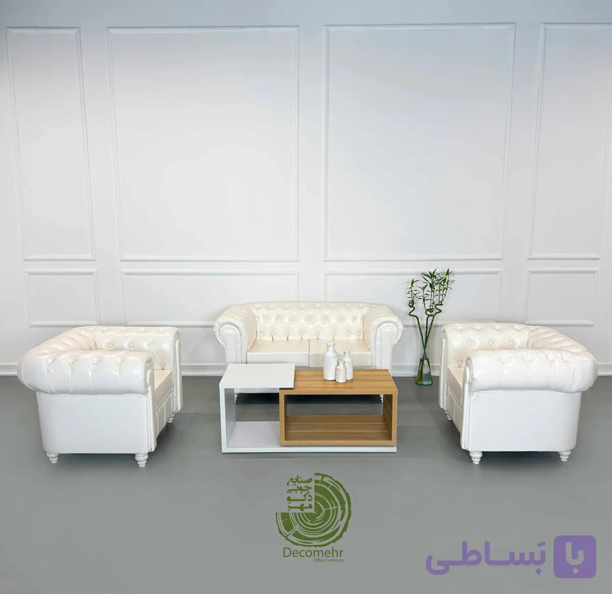 نیمست اداری چستر (سفید) — تصویر 1