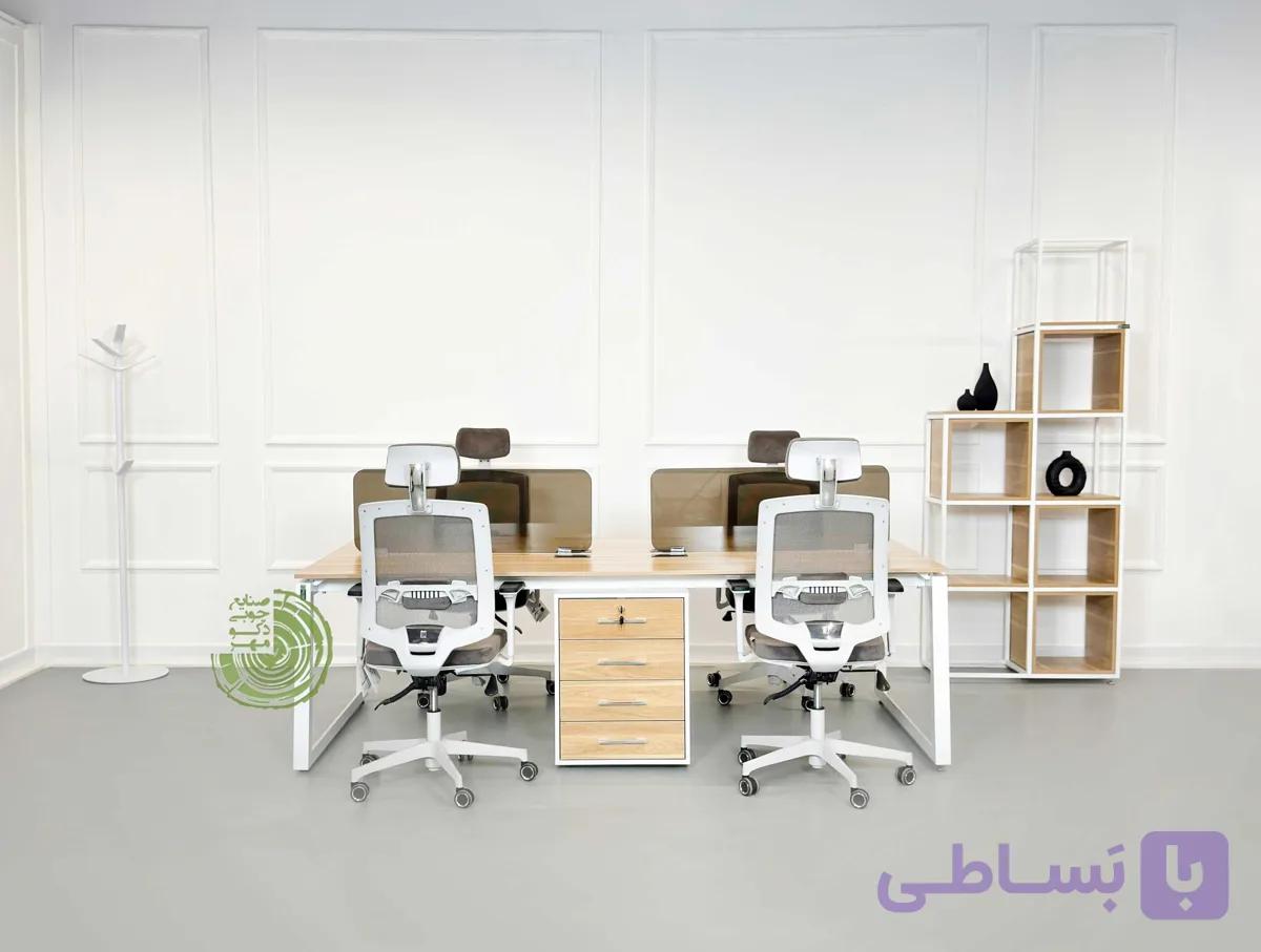 میز کارگروهی دکومهر پایه فلزی کدWS44 — تصویر 1