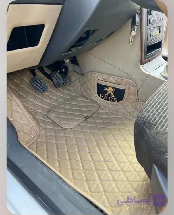 کفپوش پنجبعدی چرمی پژو پارس Peugeot Pars | لوکس، ضدآب و فیت دقیق قالبی