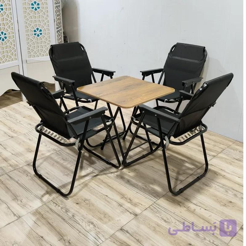ست صندلی ساحلی تاشو مدل VIP و میز برزنتی استراکچر — تصویر 1