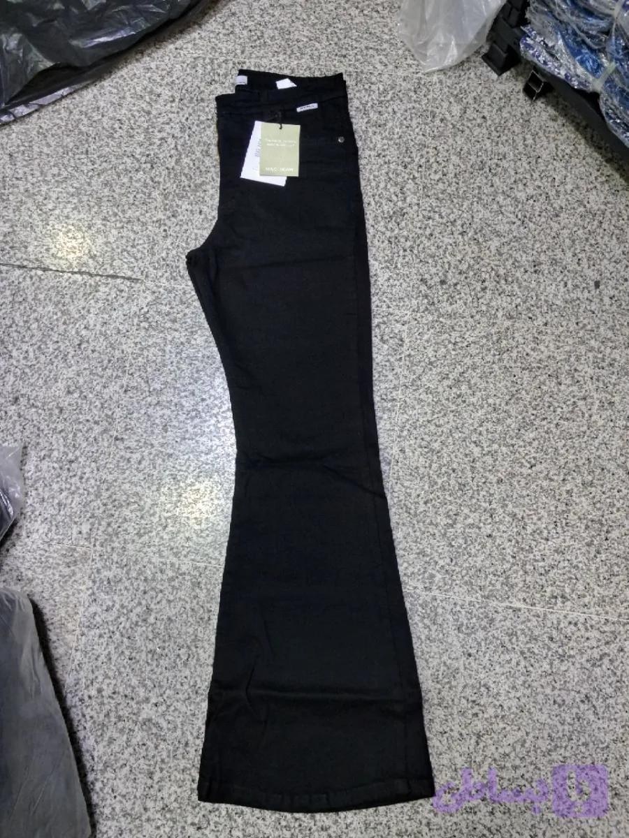شلوار جین مشکی مدل بوتکات برند Macjeans(پک۵تایی عمده)ارسال رایگان