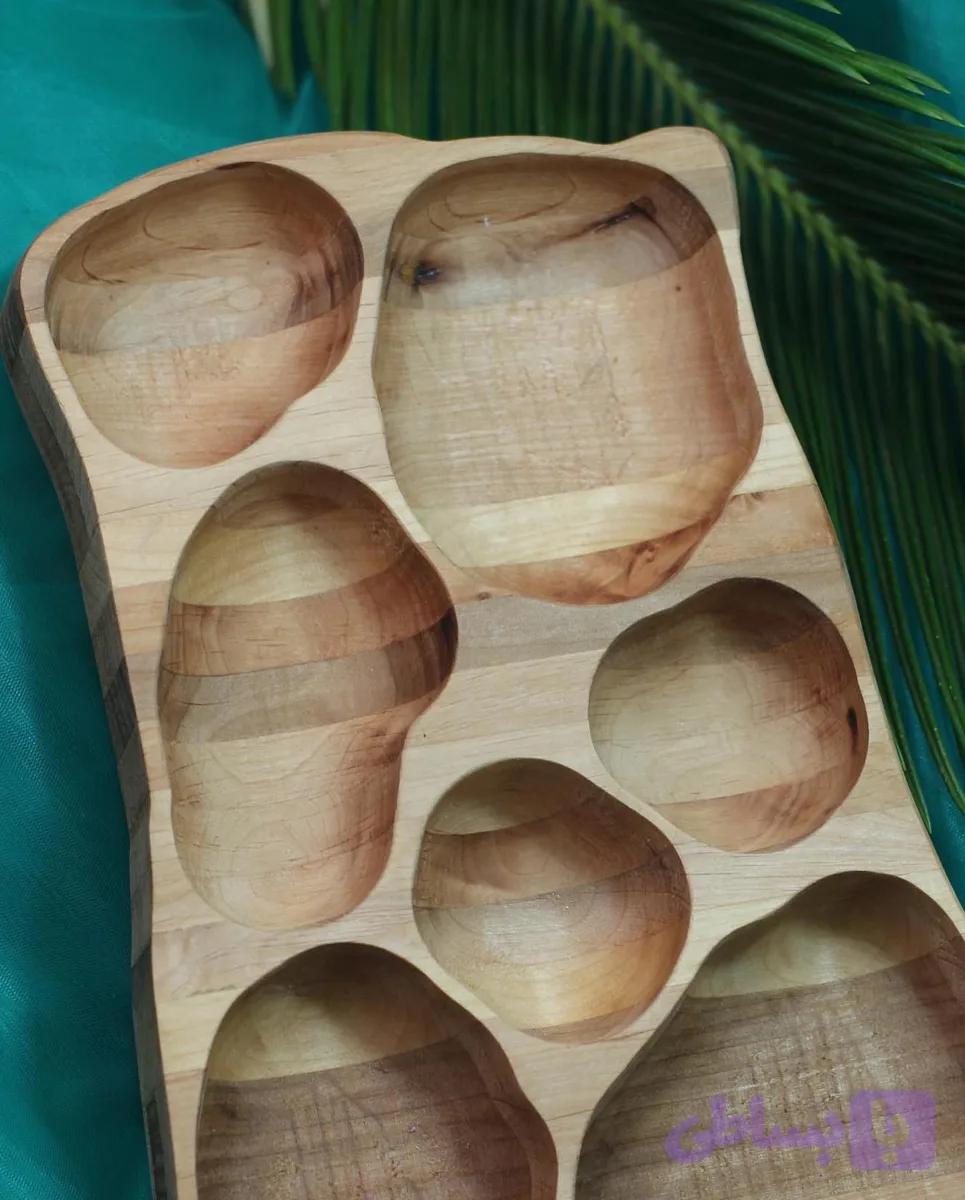 اردو خوری،تخته سرو چوبی مدل فانتزی (غزل)M015