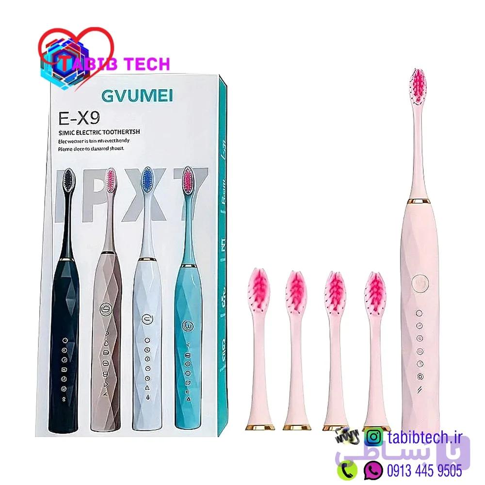 مسواک شارژی ویبره دار Gvumei مدل IPX-7 E-X9 — تصویر 1