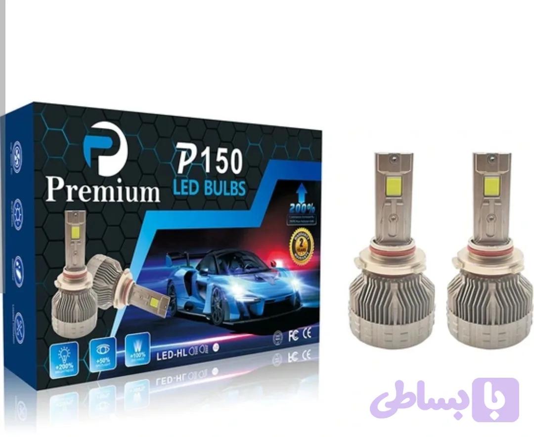 هدلایت لامپ خودروپرمیوم مدل p150طیف رنگی6000