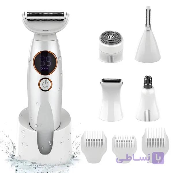 ماشین اصلاح زنانه دی اس پی مدل DSP70090 چهار کاره ضد آب — تصویر 1