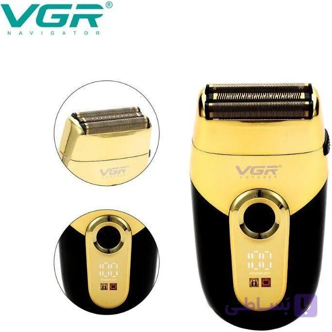 ماشین اصلاح وی جی آر مدل V-383 با تکنولوژی برش مستقیم و ضد آب — تصویر 1