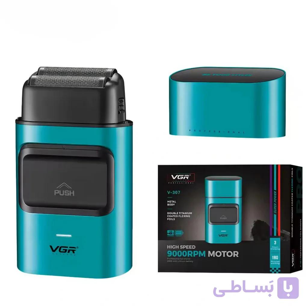 شیور شارژی وی جی آر مدل V-307 با دور موتور ۹۰۰۰ RPM — تصویر 1