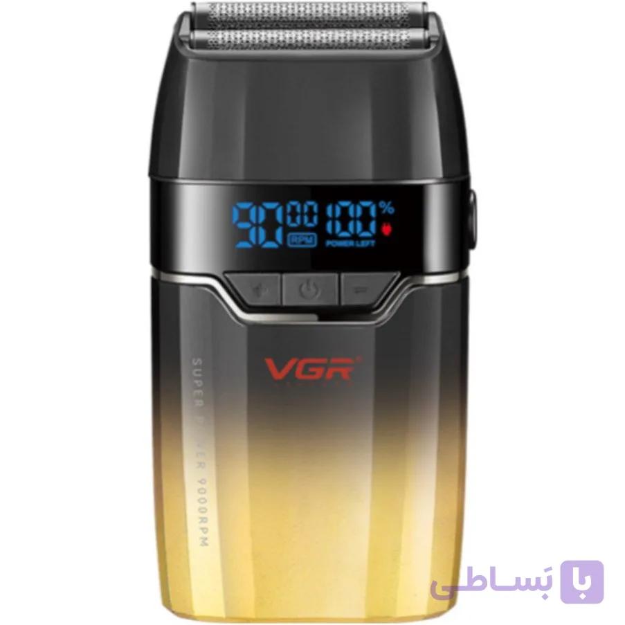 ماشین اصلاح وی جی آر مدل V-308 با تیغه تیتانیوم و برش خطی — تصویر 1