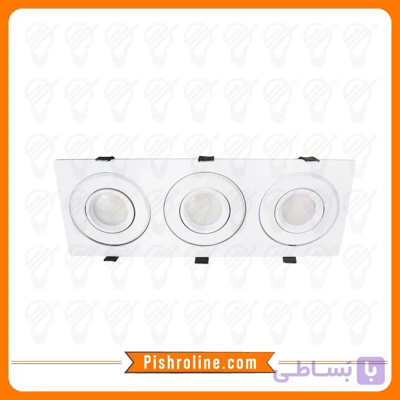 قاب هالوژن سقفى توکار شعاع کد SH-6303