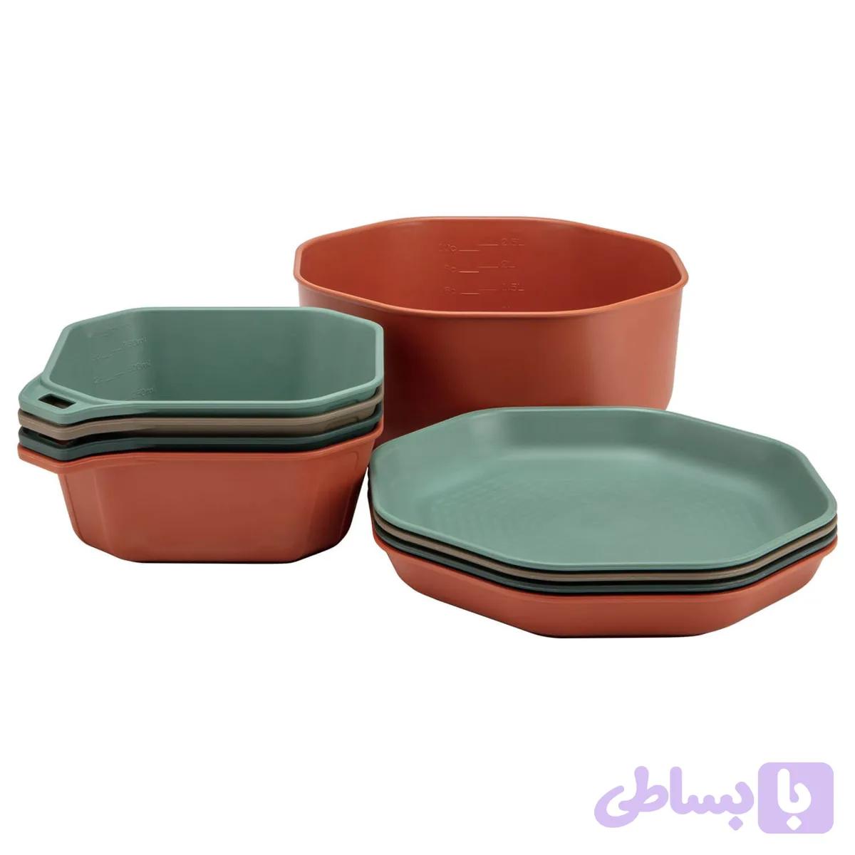 ست ظروف مسافرتی گربر 4 نفره Gerber Compleat Tableware 4 Person Set