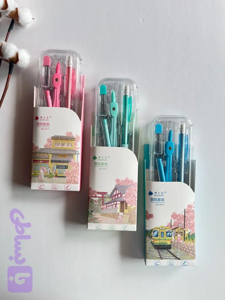 پک اندازه گیری (خط کش و گونیا و‌نقاله)
