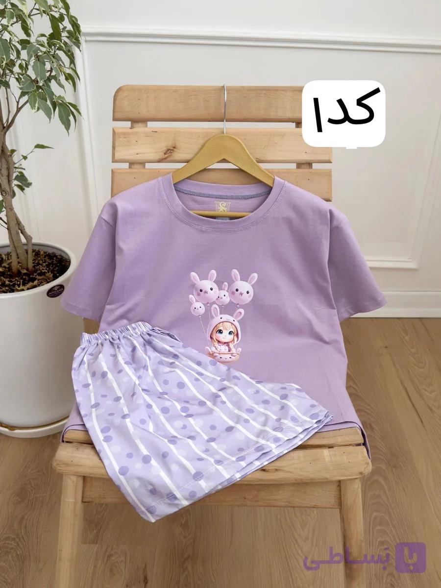 تیشرت شورتک عروسکی پنبه