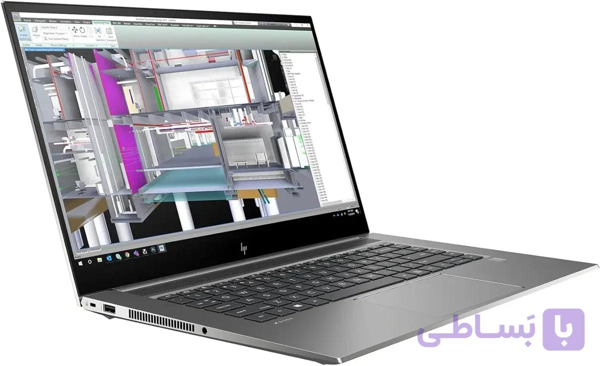لپ تاپ استوک اچ پی HP Z Book Studio G7 -> i7 10750H ,Ram 32GB, SSD 512GB, Nvidia 4GB Quadro T1000, 15.6 Inch