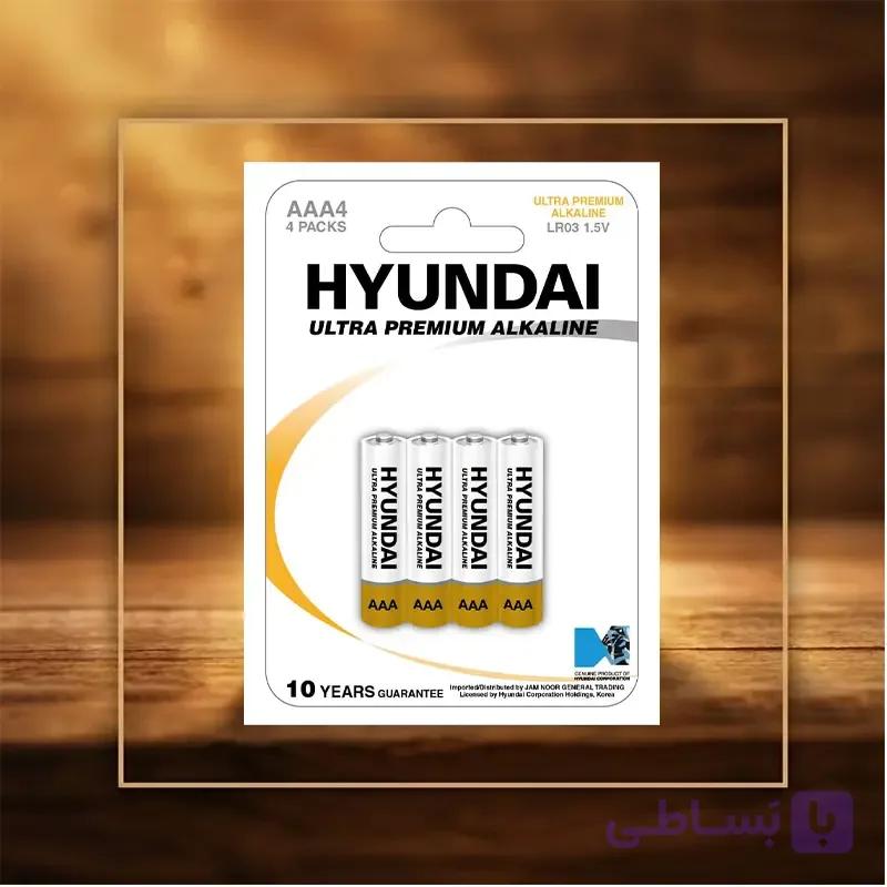 باتری نیم قلمی آلکالاین 4عددی هیوندای ultra