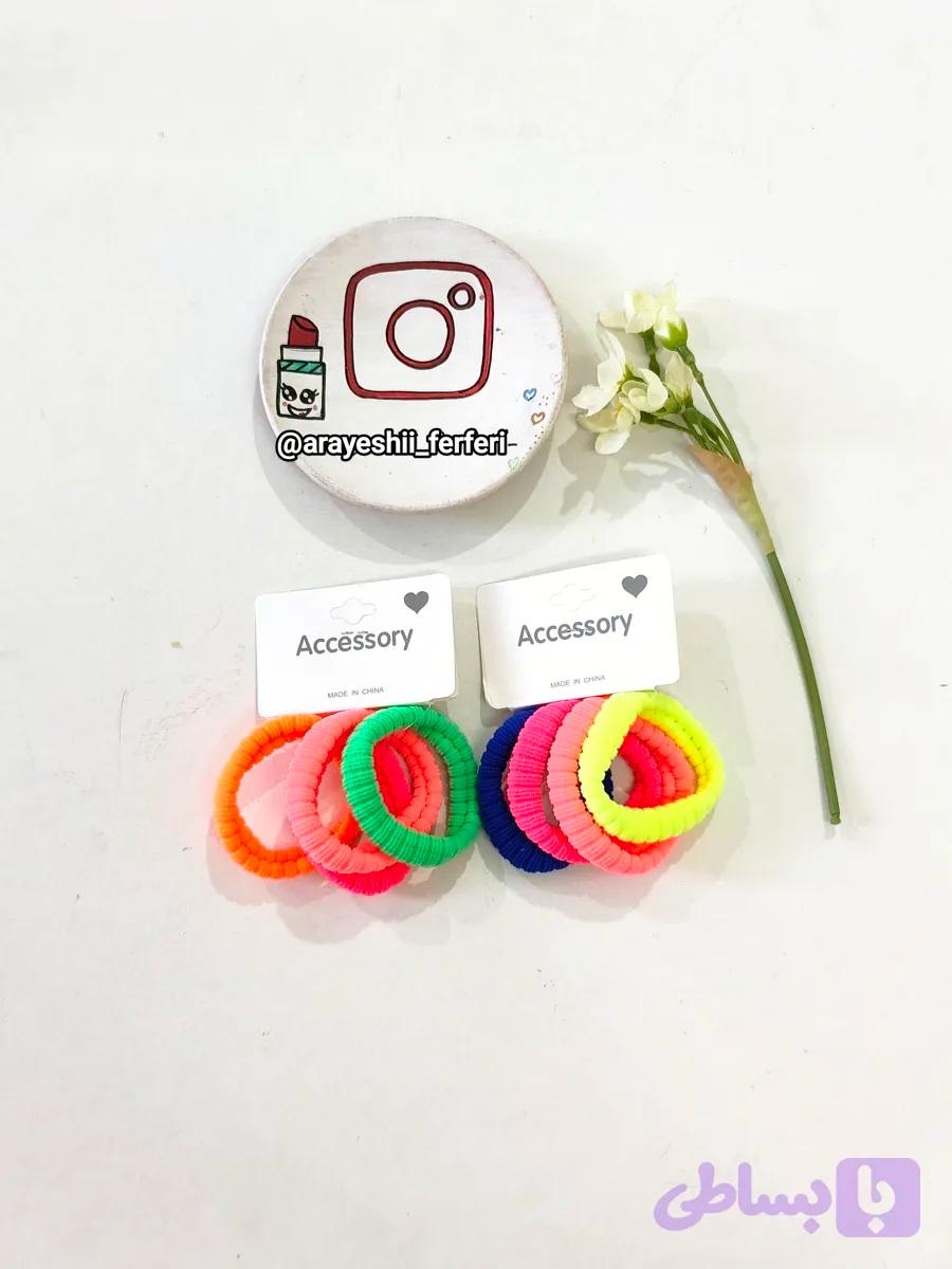 کش مو رنگی 4تایی