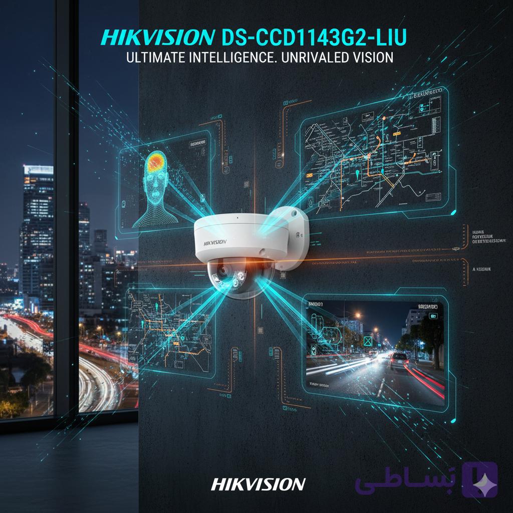 دوربین مداربسته بولت تحت شبکه هایک ویژن مدل DS-2CD1143G2-LIU