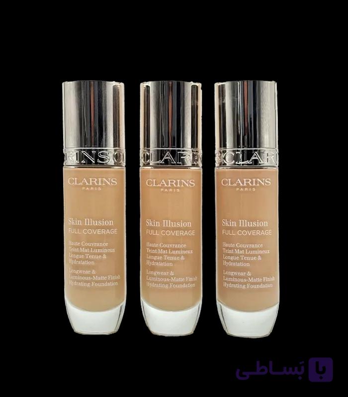 کرم پودر کلارنس (Clarins) مدل Everlasting Foundation – شماره 105N | پوشش‌دهی کامل ۲۴ ساعته — تصویر 1