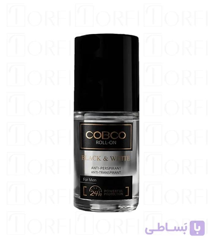 مام رولی مردانه کوبکو (COBCO) مدل BLACK & WHITE – حجم ۷۵ میلی‌لیتر | ضد لک لباس — تصویر 1