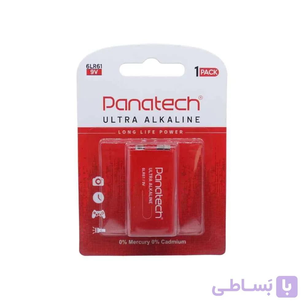 باتری کتابی 9 ولت الترا آلکالاین مارک پاناتک PANATECH — تصویر 1