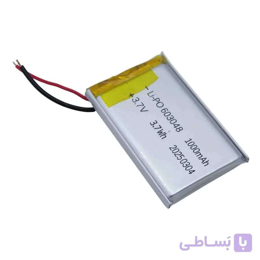 باتری پلیمر 603048 ظرفیت 1000mAh میلی آمپر