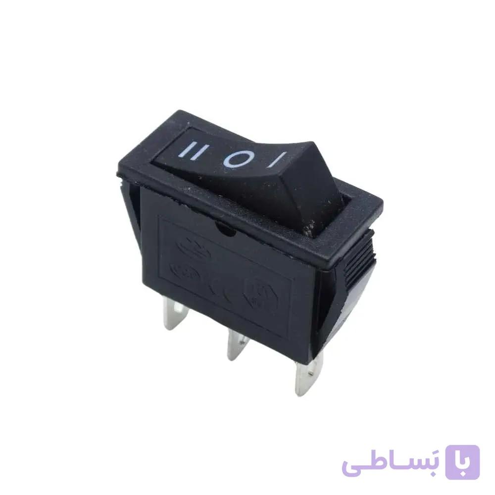 کلید راکر باریک سه حالته 3 پین وسط خاموش مدلQY603-101 — تصویر 1